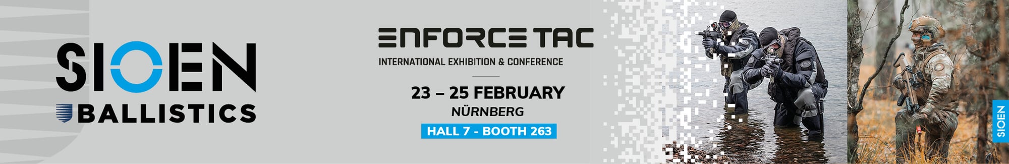 Sioen will attend the Enforce Tac trade fair.