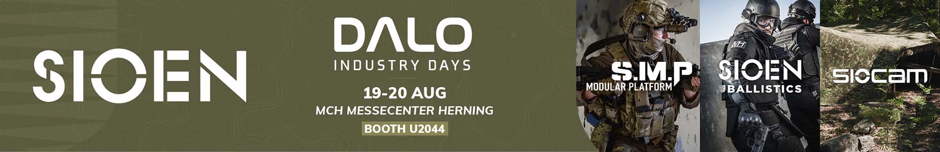 Banner: We’ll be at DALO Industry Days, 19–20 August. Find us at booth U2044.